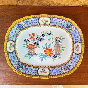 Minton Chinese Garden handpainted ceramic large serving platter